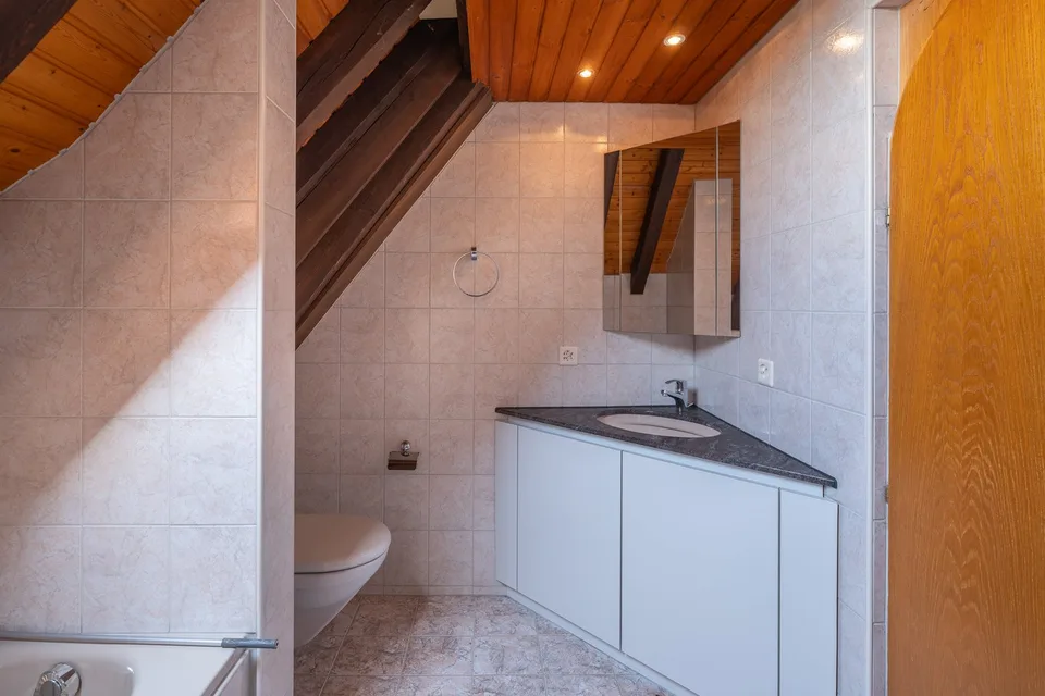 Charmante 3.5-Zimmer-Dachwohnung mit Cheminée und Balkon