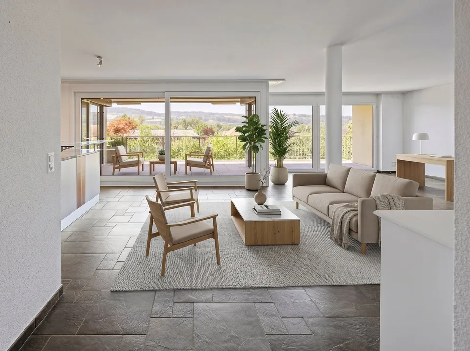 Vasta oasi residenziale con vista panoramica e terrazza sul lago di Hallwil