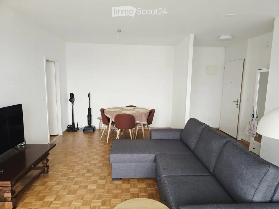 Helles 3.5-Zimmer-Apartment mit Balkon und atemberaubendem Blick in Châtelaine