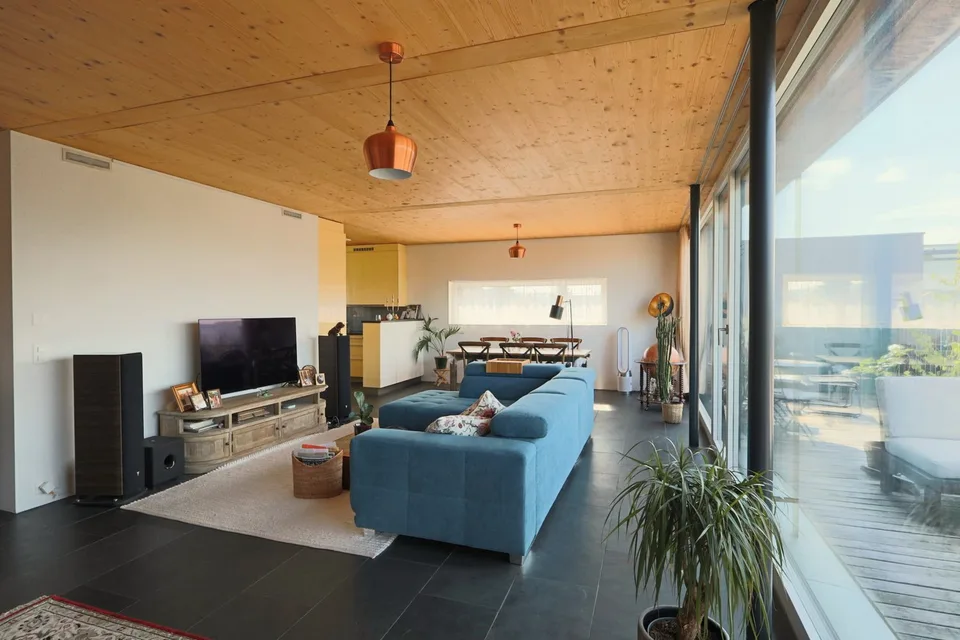 Modern 4.5-room attic maisonette in ecological flagship settlement with large terrace