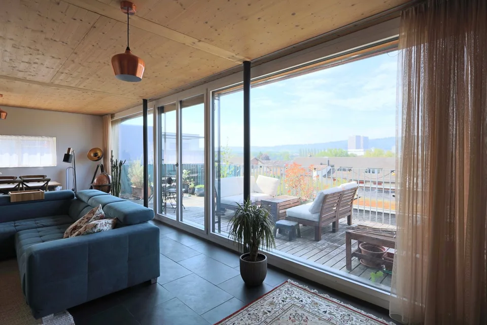 Modern 4.5-room attic maisonette in ecological flagship settlement with large terrace