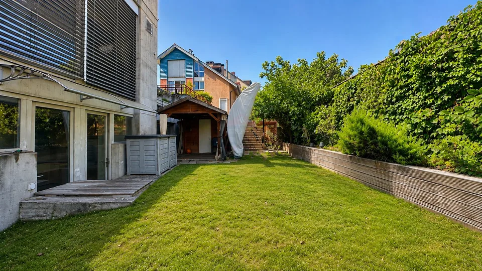 Raro a Plan-les-Ouates? Duplex di 6 locali di 133m² con giardino privato