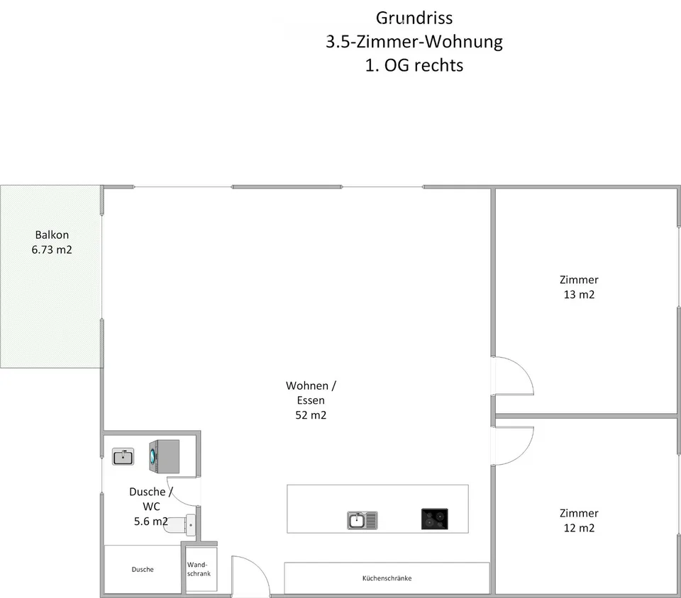 Moderne 3.5-Zimmerwohnung in Zürich-Affoltern zu vermieten