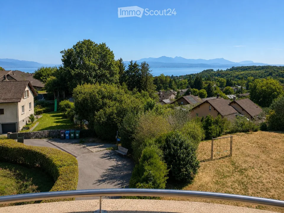 Attique 4.5 pièces, vue lac et Alpes, terrasse