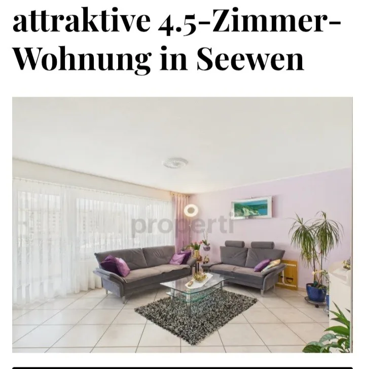 TRAUMHAFTE 4,5 ZI WOHNUNG IN SEEWEN SZ