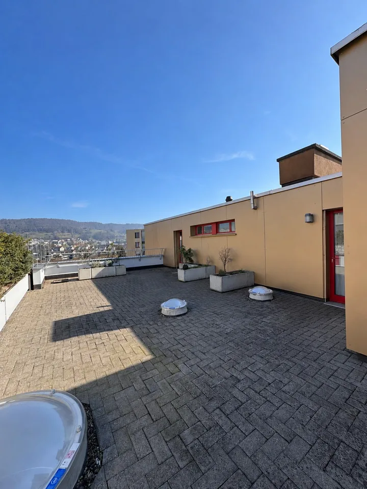 Appartement 4.5 pièces avec grande terrasse sur le toit et vue panoramique