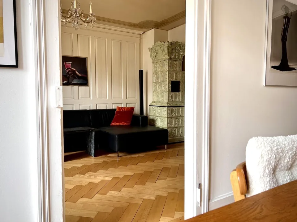 Zentrale 3-Zimmer Wohnung, 85 m², in St. Gallen, möbliert, charmant und stilvoll