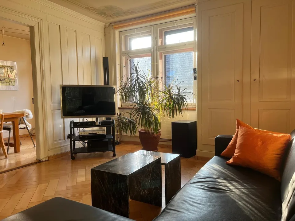 Zentrale 3-Zimmer Wohnung, 85 m², in St. Gallen, möbliert, charmant und stilvoll