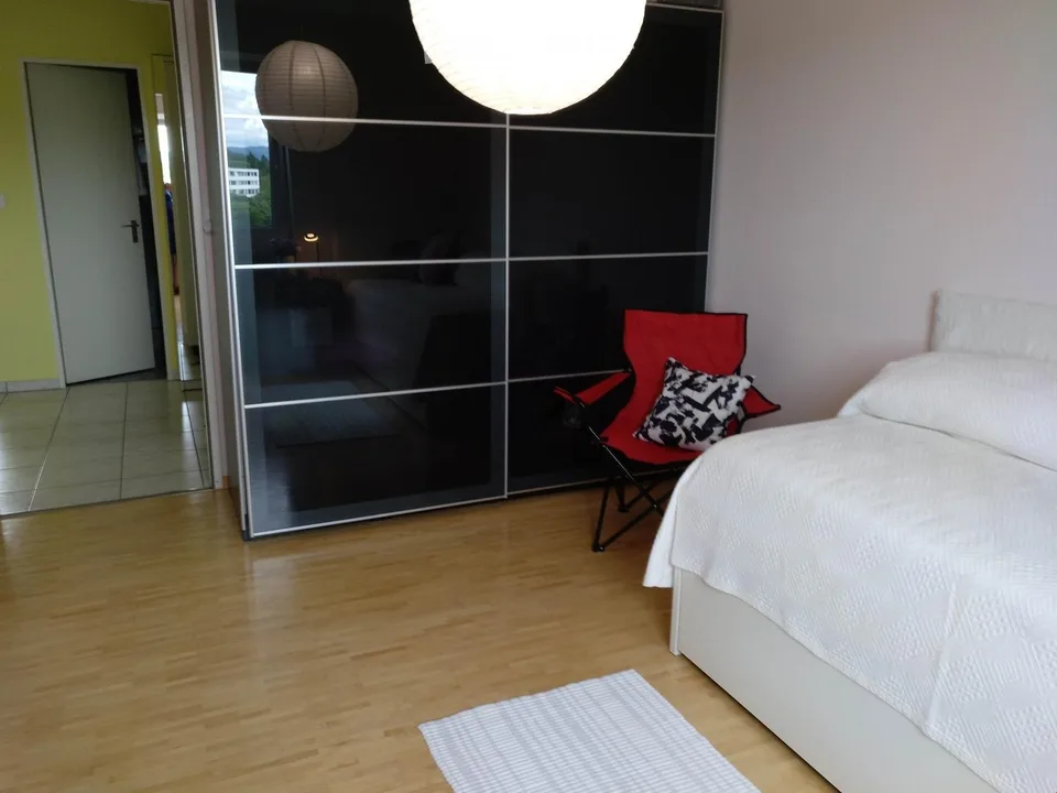 Möbliertes 1-Zimmer-Apartment im 10. Stock mit schöner Aussicht in Rheinfelden
