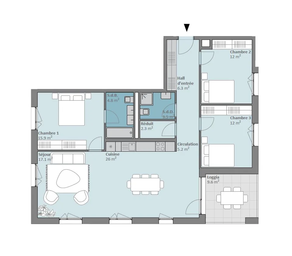 MEHR ALS 5 EINHEITEN VERFÜGBAR - Prilly Buissonnière - 4,5 ZIMMER 1. STOCK
