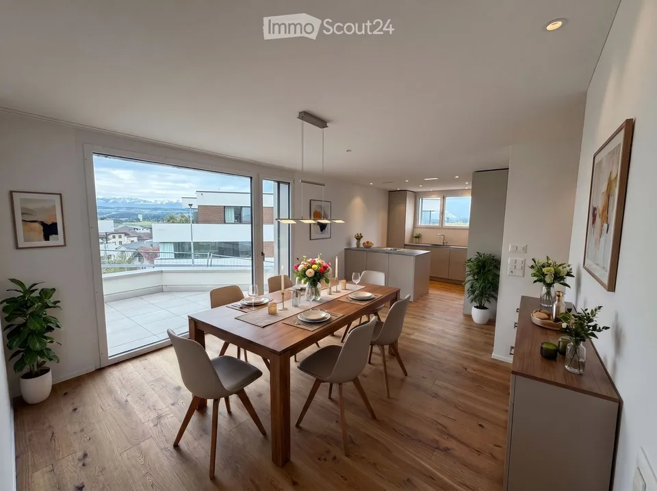 Location pour la première fois : appartement spacieux 4½ pièces à Neuenkirch