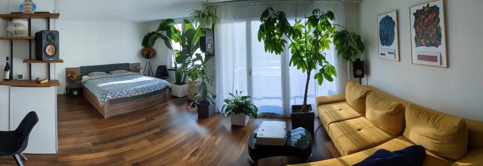 Apartment mit Balkon & Heimkino im Hard Turm Park  Zürich West