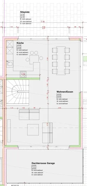 Newly built semi-detached house with a view, garden, and plenty of space, first occupancy in Niederdorf