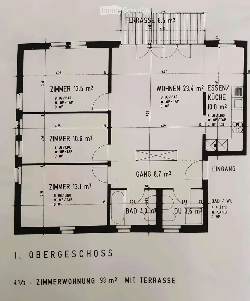 Appartamento di 4,5 locali a Witterswil, 93 m²