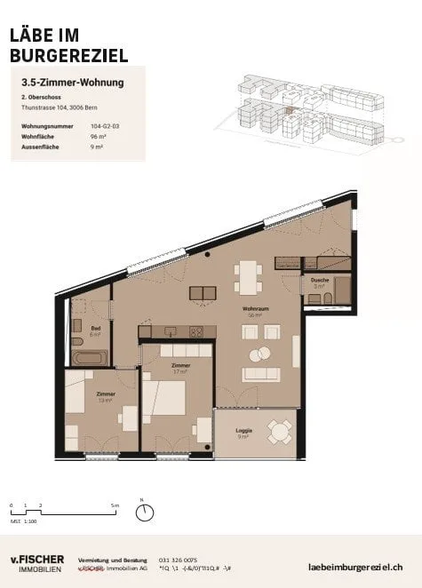 3.5-Zimmer-Wohnung  Nachmieter ab Anfang Oktober gesucht