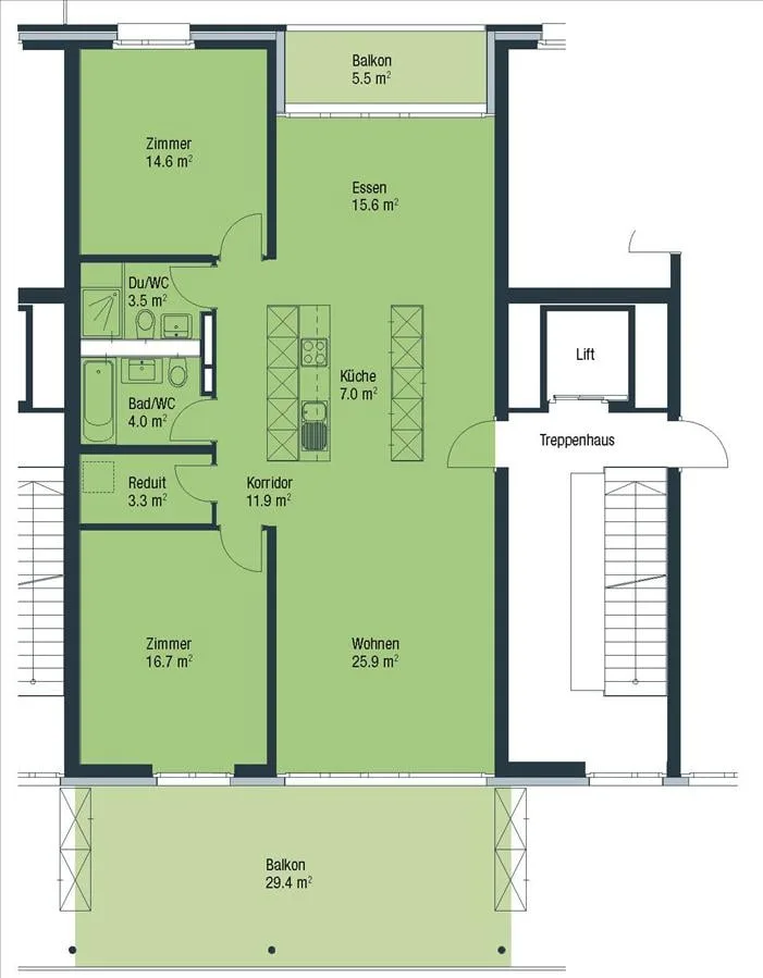Moderne Wohnung im Glattpark - Mieten ohne Kaution!
