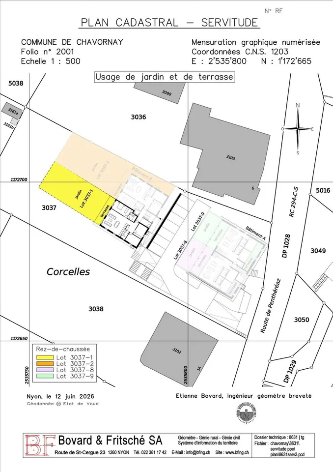 Wohnung mit 4.5 Zimmern, Terrasse und großem Garten