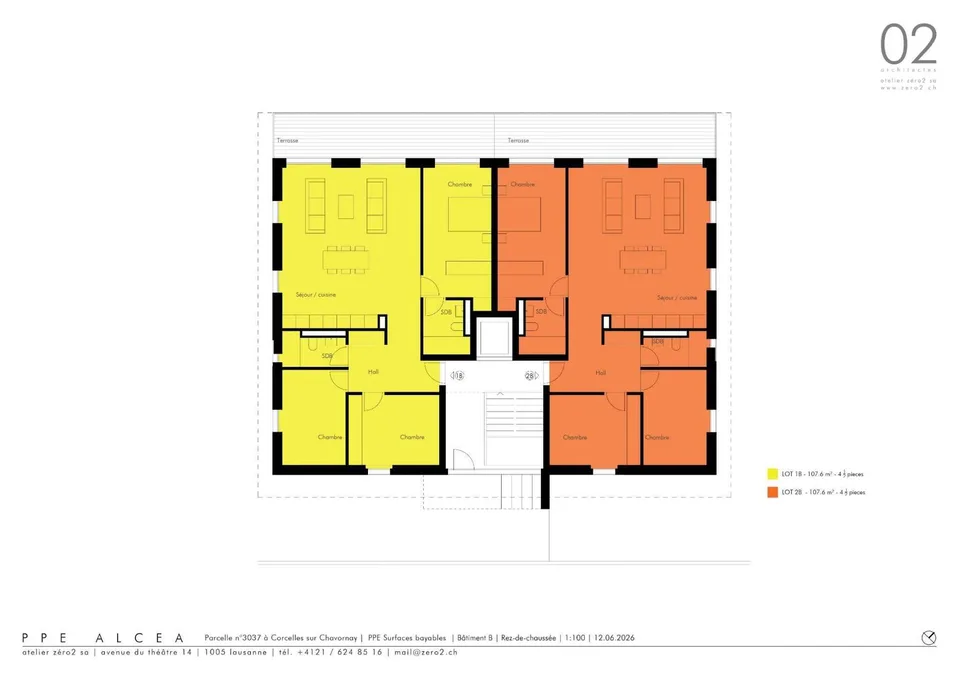 Wohnung mit 4.5 Zimmern, Terrasse und großem Garten
