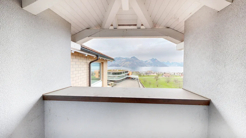 Residential and commercial building on Lake Lucerne