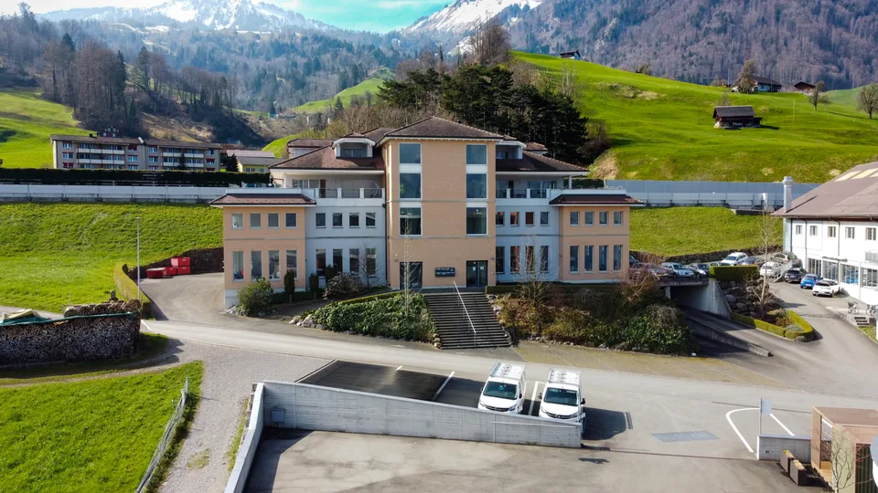 Residential and commercial building on Lake Lucerne