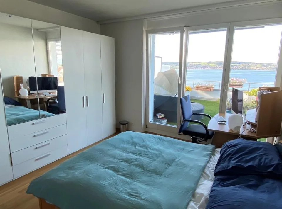 Furnished, Temporary: 3.5 Room Maisonette Apartment with Panoramic View
