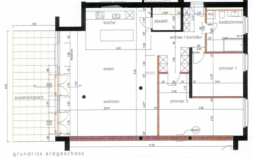 Spacious 3.5-room apartment on the ground floor - Subtenant wanted