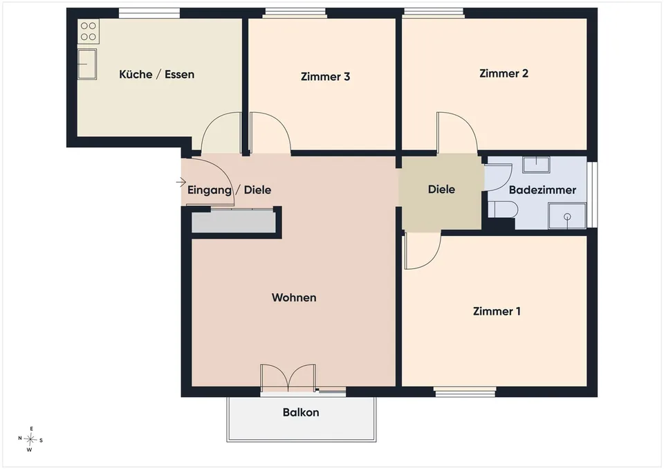 Opportunità di investimento attraente: Appartamento di 4,5 locali ristrutturato con piccolo balcone