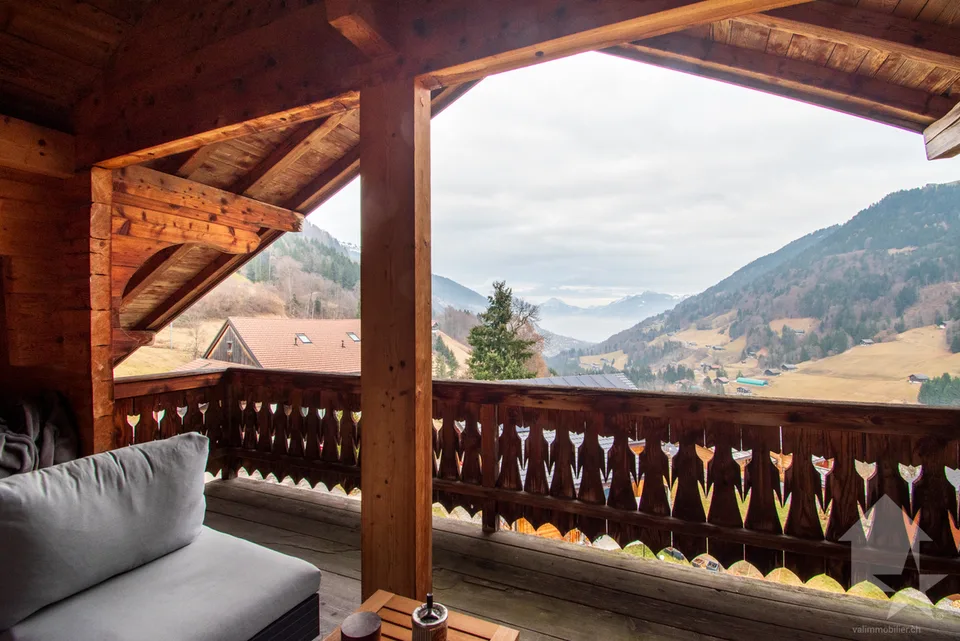 Val-d'Illiez, magnifique chalet de 3 logements