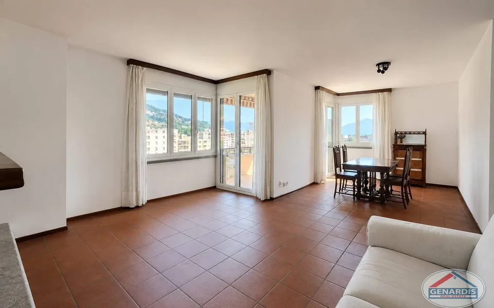 Lugano, Zentrale, Helles, Geräumiges Apartment mit zwei Terrassen