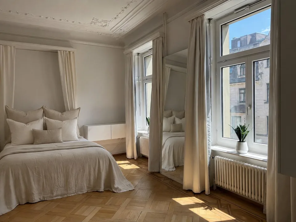 Elegante 3.5-Zimmer-Altbauwohnung in Zürich Enge  WG / flexible Zimmervermietung Zürich Kreis 2 / Enge  Bleicherweg