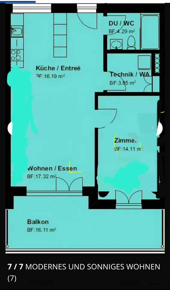 Habitation moderne et verte dans la Brugger Aue