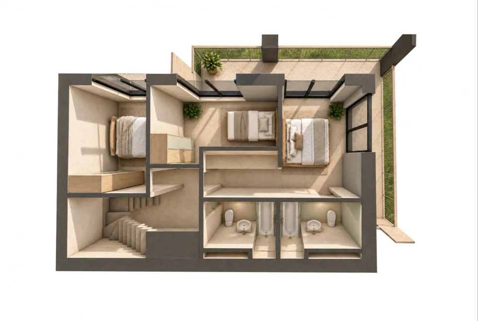 NEW - 67 m2 of Terraces and ROOF-TOP for this 4.5 room VILLA with 350 m2 usable space – photo 9 of 19