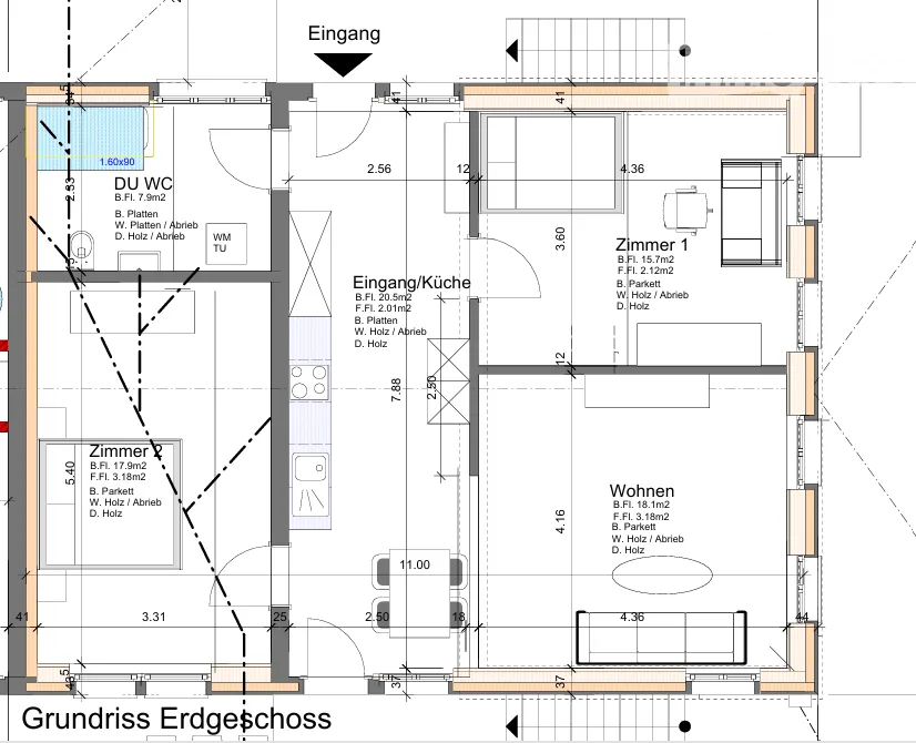 Charmante 3.5-Zimmer-Wohnung in historischem Bauernhaus – Kriechenwil
