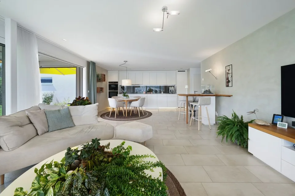 Appartement de jardin ensoleillé avec jardin unique et vue