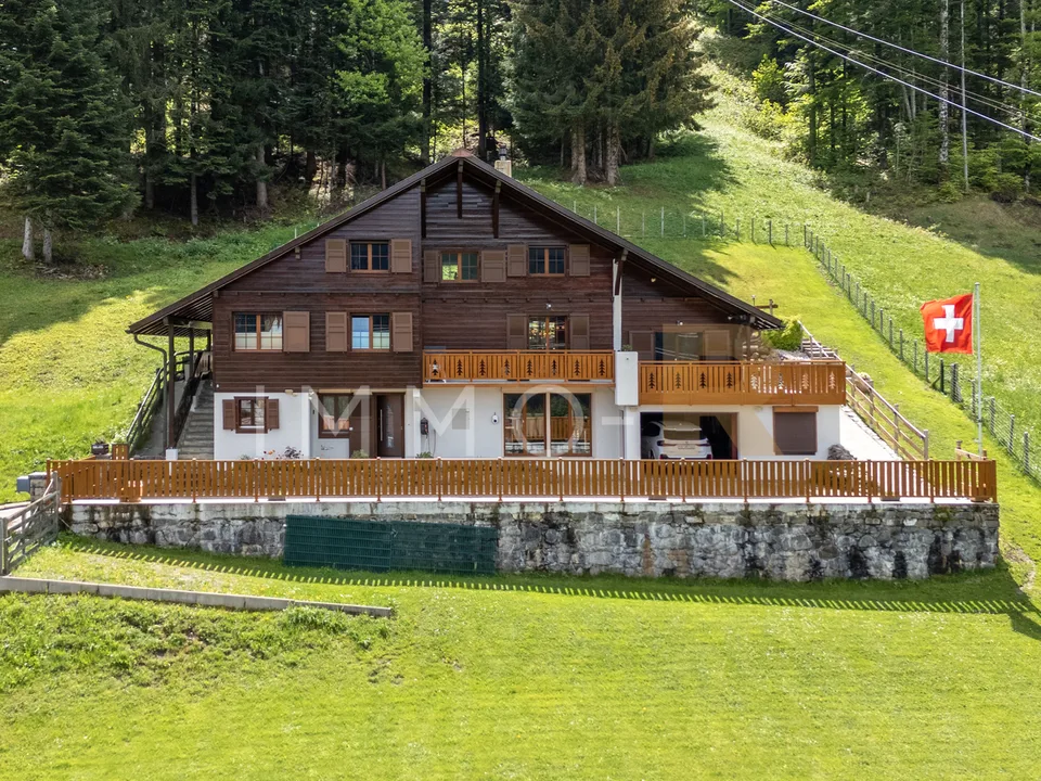 Chalet individuel avec terrain de 1018m2 et potentiel de création d'un appartement indépendant