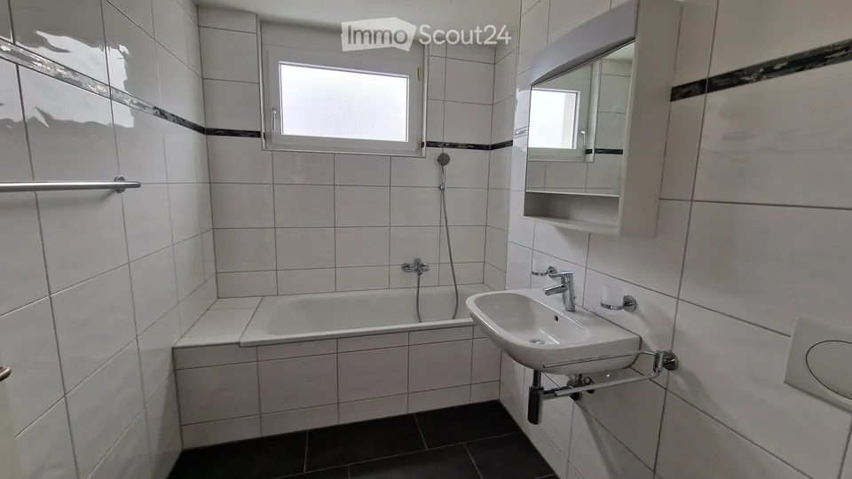 Attika-Wohnung: Grosse Zimmer, eigene WM / Tumbler, Terrasse (70m2)