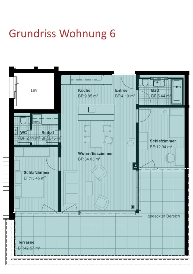Modern & spacious 3.5 room apartment in the heart of 8005!