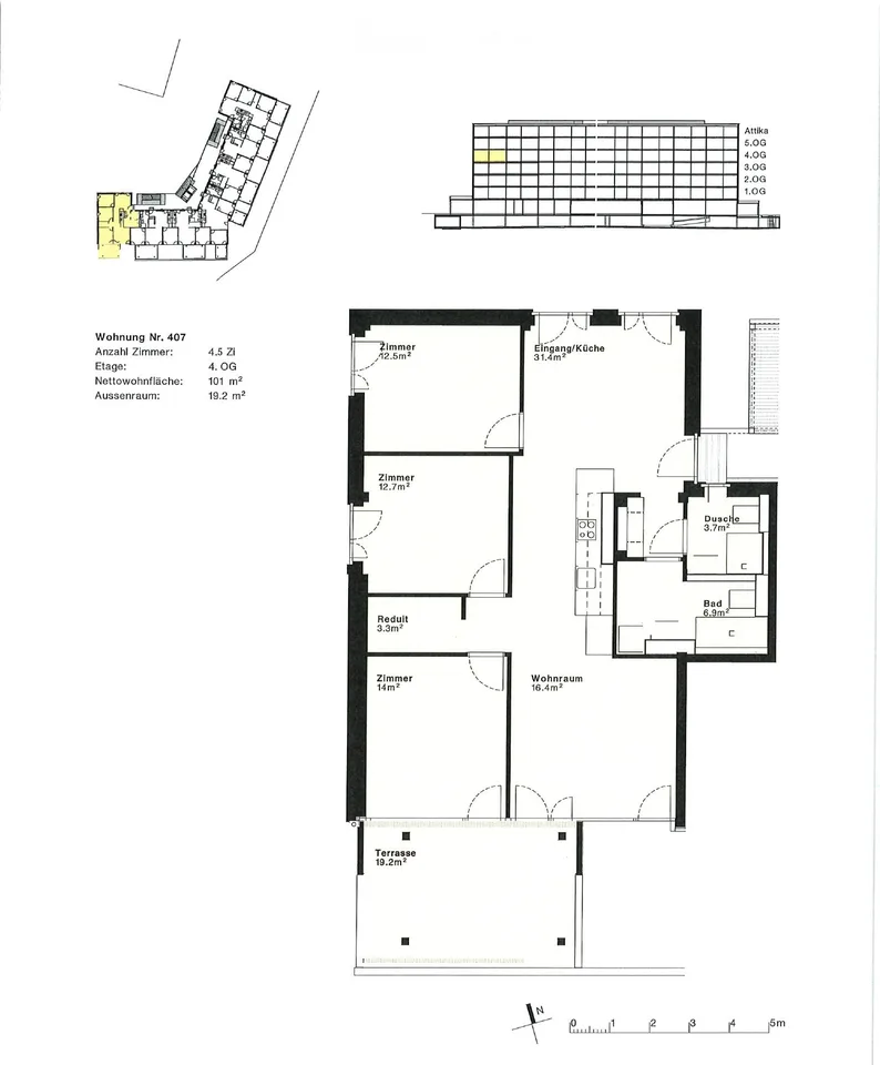 Grosszügige 4.5-Zimmer-Wohnung mit Balkon in Dietikon
