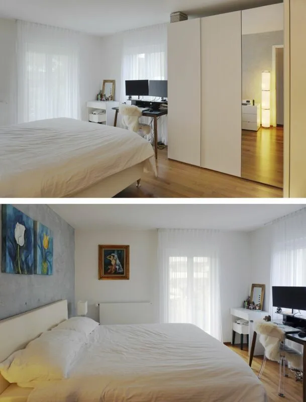 Modernized End Row House with Double Garage, PV System and Generous Garden