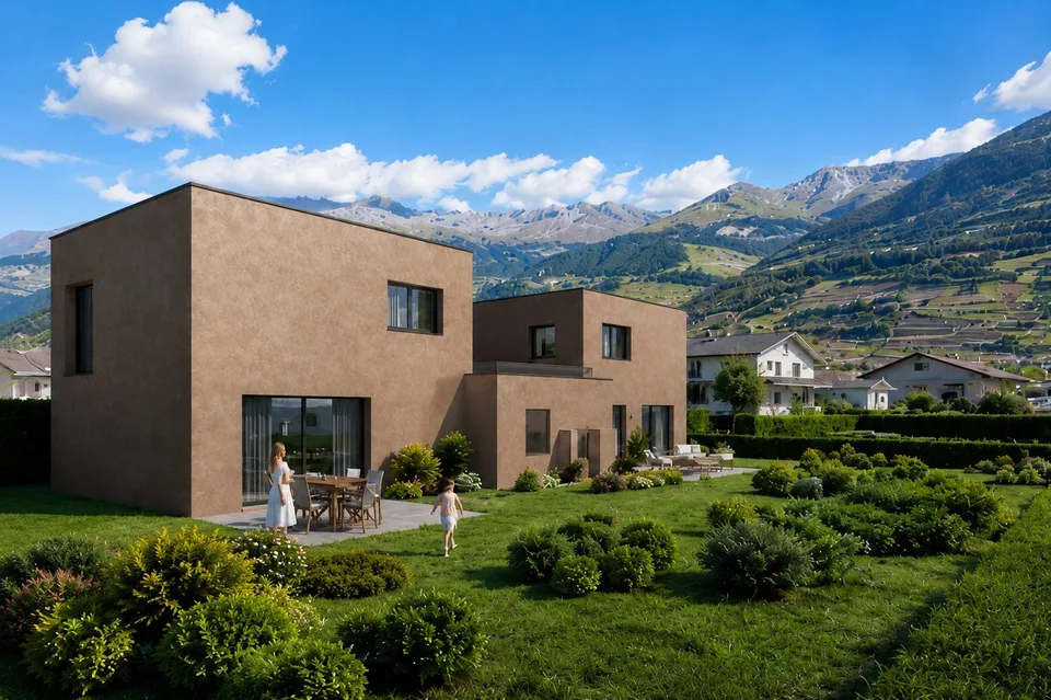 Villa 5.5 pces contemporaine neuve à Chalais