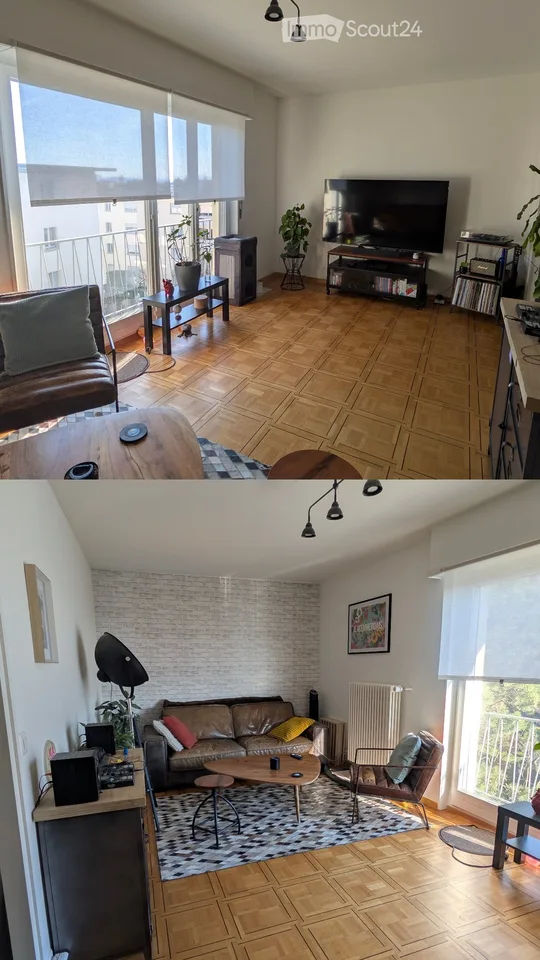 App. 2.5p avec balcon sans vis-à-vis Chailly/Lausanne