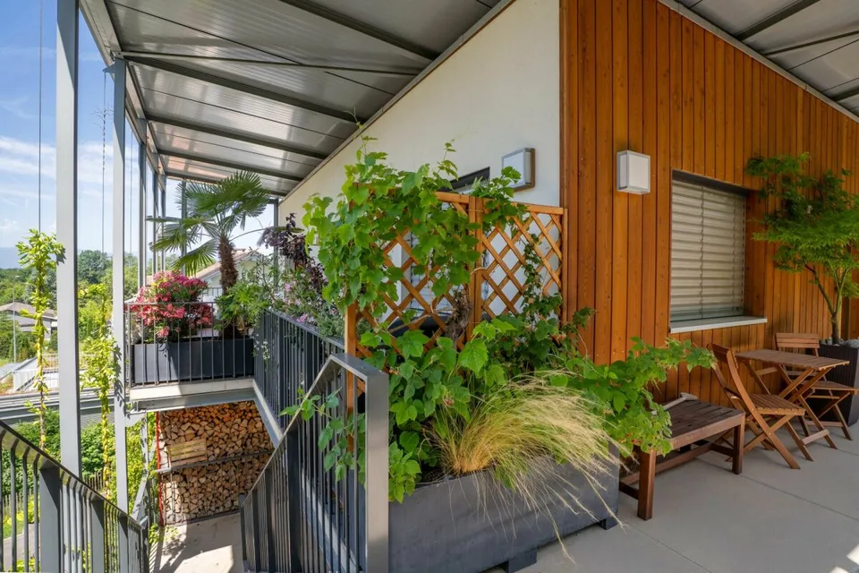 Appartement d'exception avec terrasse panoramique et vue sur le Jura à Presinge