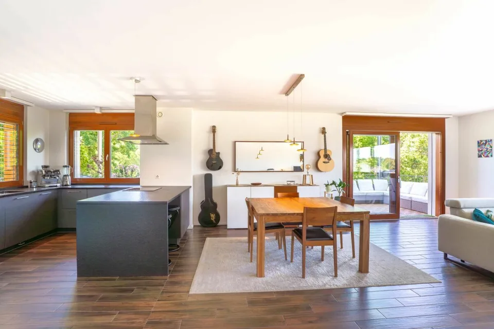 Appartement d'exception avec terrasse panoramique et vue sur le Jura à Presinge
