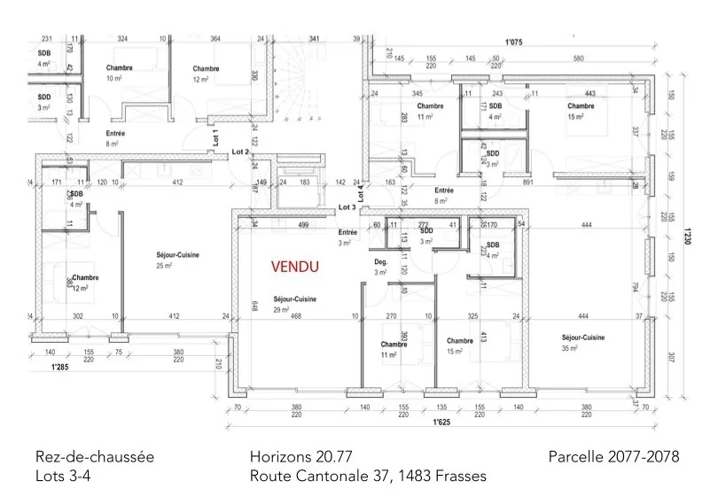 Estavayer / Frasses Last ground floor with 4.5 rooms Land of 320 m2