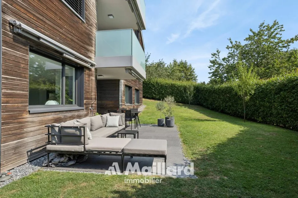 Superbe appartement de 3.5 pièces avec terrasse et vaste jardin privatif à Epalinges
