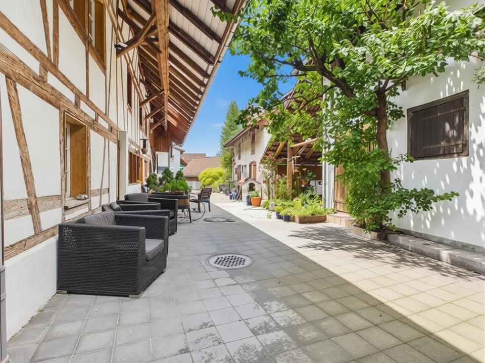 Proprietà doppia unica: Casa di lusso con piscina + casa a schiera ristrutturata di alta qualità (noleggio o multigenerazionale)