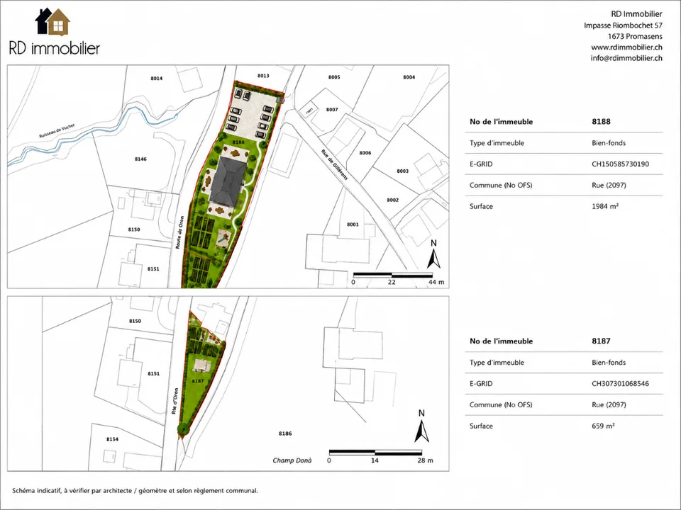 Parcelle nella zona del villaggio di 2'643 m2 con potenziale di valorizzazione – foto 5 di 6