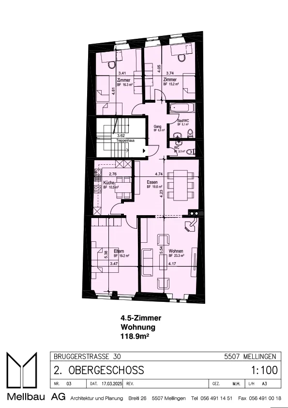 Charmant appartement 4.5 pièces au 2ème étage