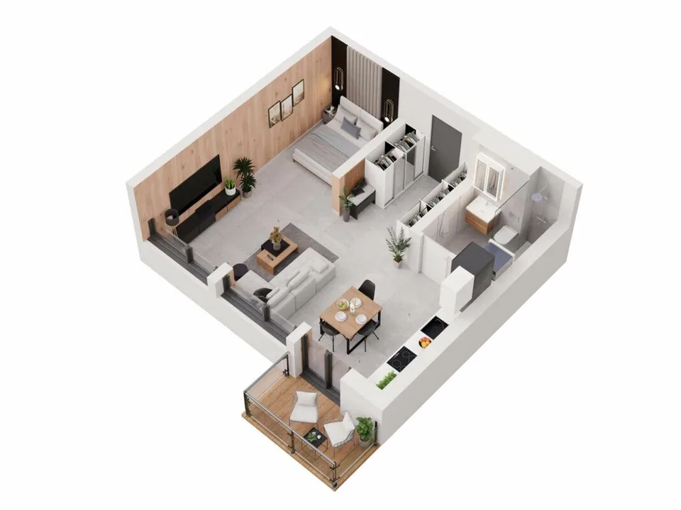 Moderne 1.5-Zimmer-Wohnung in neuwertigem Mehrfamilienhaus in Gampel