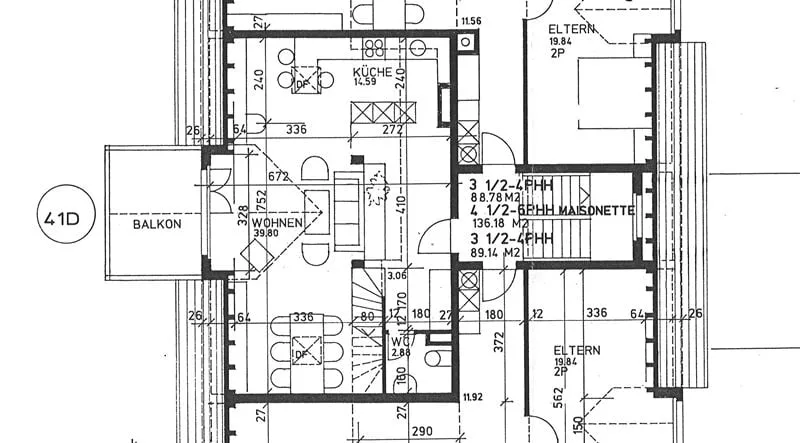 Helle 5.5-Zimmer-Maisonettewohnung in Boningen zu vermieten
